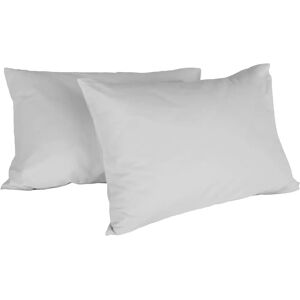 HOMEMANIA Gray Cotton Pillowcase Set - Bedding - for Bedroom - 52x82 cm HOMEMANIA Gray Cotton Pillowcase Set - Bedding - for Bedroom - 52x82 cm