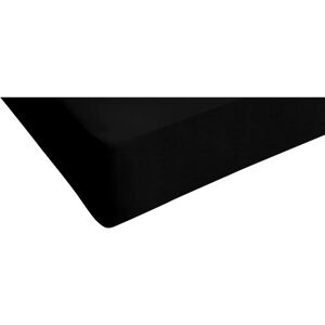 Drap en coton noir Datex - 140x200 cm - Publicité Drap en coton noir Datex - 140x200 cm - Publicité