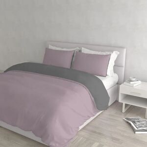 Datex Double Duvet Cover Set - Roze/Grijs - Beddengoed Datex Double Duvet Cover Set - Roze/Grijs - Beddengoed