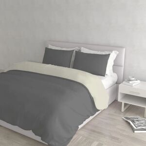 Datex Double Duvet Cover Set - 250x200 cm - Grey, Cream - Duvet Cover Set Datex Double Duvet Cover Set - 250x200 cm - Grey, Cream - Duvet Cover Set