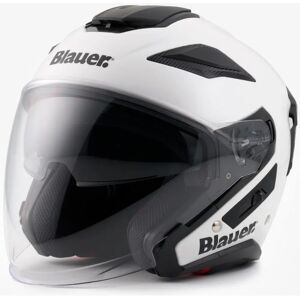 Casco Moto Monocromatico Blauer JJ-01 - Bianco - S - Assorbimento urti Casco Moto Monocromatico Blauer JJ-01 - Bianco - S - Assorbimento urti