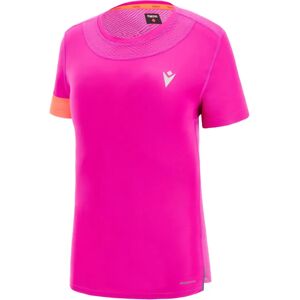Macron BRIDGET - T-shirt femme fucsia/coral en mesh respirant - Publicité Macron BRIDGET - T-shirt femme fucsia/coral en mesh respirant - Publicité