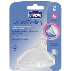 Chicco Natural Feeling Baby Bottle Teat - 2+ Months Chicco Natural Feeling Baby Bottle Teat - 2+ Months