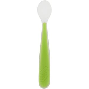 Chicco Baby Feeding Spoon - Silicone, Green - Type: Toddler Chicco Baby Feeding Spoon - Silicone, Green - Type: Toddler