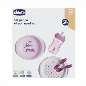 Conjunto de Alimentação para Bebês Chicco All You Need 12m+ Rosa Conjunto de Alimentação para Bebês Chicco All You Need 12m+ Rosa