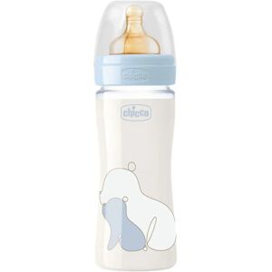 Chicco Original Touch Biberon en Verre (240 ml) - Bleu - Publicité Chicco Original Touch Biberon en Verre (240 ml) - Bleu - Publicité