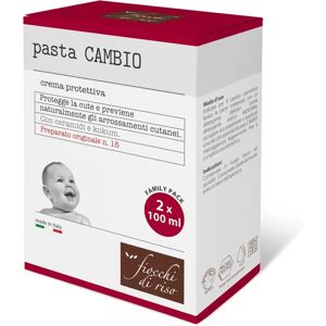 Fiocchi Di Riso Crema Protezione per Pannolino - Senza Zinco - 2x100ml Fiocchi Di Riso Crema Protezione per Pannolino - Senza Zinco - 2x100ml