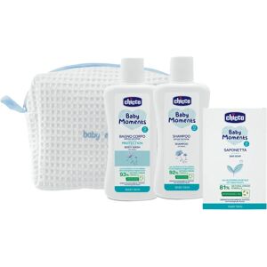 Chicco Baby Moments Blue Gift Set - Baby Chicco Baby Moments Blue Gift Set - Baby