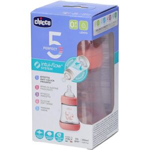 Chicco Perfect 5 Flaskor för spädbarn Rosa 150ml Långsam Flöde - Flaskor för bebis Chicco Perfect 5 Flaskor för spädbarn Rosa 150ml Långsam Flöde - Flaskor för bebis