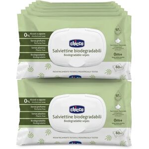 Chicco Baby Wipes - Biodegradable, 60 pcs Chicco Baby Wipes - Biodegradable, 60 pcs