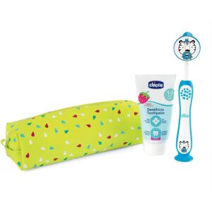 Set de Cuidado Bucal de Viaje Chicco - Cepillo y Pasta de Fresa Set de Cuidado Bucal de Viaje Chicco - Cepillo y Pasta de Fresa