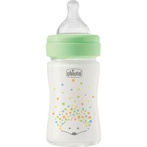Chicco Green Glass 150ml Baby Feeding Bottle Chicco Green Glass 150ml Baby Feeding Bottle