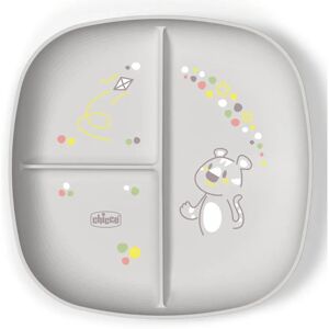 Prato para bebê Chicco Cinza - Louça infantil Prato para bebê Chicco Cinza - Louça infantil