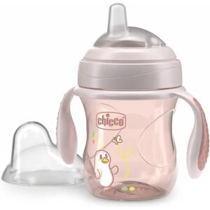 Chicco Pink Transition Sippy Cup 200ml - Feeding Bottle Chicco Pink Transition Sippy Cup 200ml - Feeding Bottle