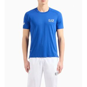 EA7 Herr Ventus7 Blå Åndbar T-shirt - T-shirt EA7 Herr Ventus7 Blå Åndbar T-shirt - T-shirt
