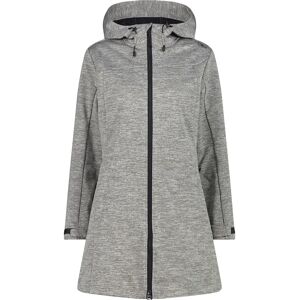 CMP Woman Coat Fix Hood Gesso Mel-Antracite - Coat CMP Woman Coat Fix Hood Gesso Mel-Antracite - Coat