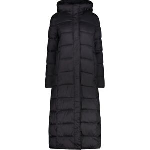 CMP Black Long Coat Insulated Urban Style - Jacket CMP Black Long Coat Insulated Urban Style - Jacket