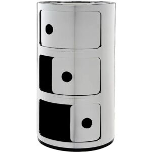 Kartell Anna Castelli Ferrieri Contenitori Modulari - Cromo - 3 Pezzi Kartell Anna Castelli Ferrieri Contenitori Modulari - Cromo - 3 Pezzi