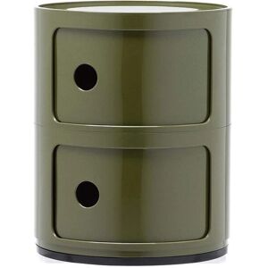 Kartell Componibili Stauraum - Grün, 2 Fächer - Ikonisches Design Kartell Componibili Stauraum - Grün, 2 Fächer - Ikonisches Design