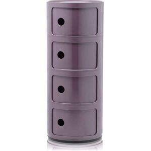 Kartell Portaoggetti Componibili - Viola - ABS - Designer Anna Castelli Ferrieri - Contenitore di Stoccaggio Kartell Portaoggetti Componibili - Viola - ABS - Designer Anna Castelli Ferrieri - Contenitore di Stoccaggio