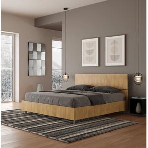 ITAMOBY Lit double avec rangement 160x190cm Chêne - Design moderne italien - Publicité ITAMOBY Lit double avec rangement 160x190cm Chêne - Design moderne italien - Publicité