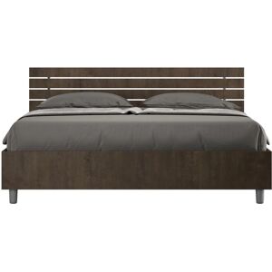 ITAMOBY Lit de rangement noyer 160x190 - Qualité italienne - Publicité ITAMOBY Lit de rangement noyer 160x190 - Qualité italienne - Publicité