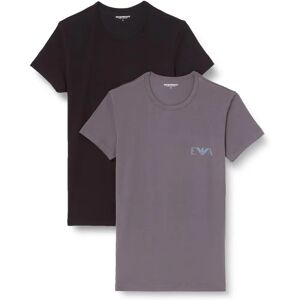 Emporio Armani 2-Pak Lounge Crew T-Shirt - Sort/Magnet - L - T-Shirt Emporio Armani 2-Pak Lounge Crew T-Shirt - Sort/Magnet - L - T-Shirt