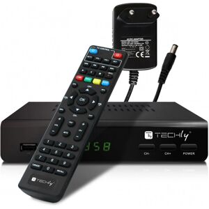 Techly IDATA TV-DT2MB - Ricevitore Full HD DVB-T/T2, Telecomando universale Techly IDATA TV-DT2MB - Ricevitore Full HD DVB-T/T2, Telecomando universale