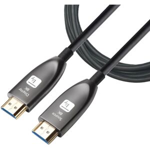 Cable HDMI activo de fibra óptica Techly 15m - 8K 60Hz HDMI 2.1 Negro Cable HDMI activo de fibra óptica Techly 15m - 8K 60Hz HDMI 2.1 Negro