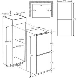 Haier HBW5518EK - White - Refrigerator Freezer Haier HBW5518EK - White - Refrigerator Freezer