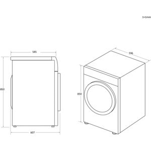 Hoover HLE V10DG - White - Tumble Dryer Hoover HLE V10DG - White - Tumble Dryer