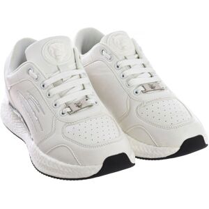 Plein Sport Sips1502 Men's White Leather Sports Shoes - Sports Shoes Plein Sport Sips1502 Men's White Leather Sports Shoes - Sports Shoes