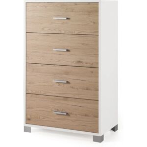 IKONE - Lucilla - Rovere Rustico - Bianco Frassino - Drawer chest - Publicité IKONE - Lucilla - Rovere Rustico - Bianco Frassino - Drawer chest - Publicité