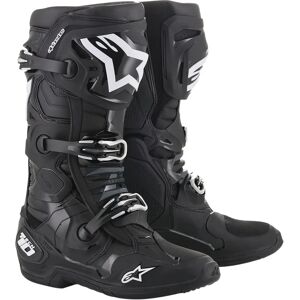 Botas de Motocross Alpinestars Tech-10 - Negro - Calzado de motocicleta Botas de Motocross Alpinestars Tech-10 - Negro - Calzado de motocicleta