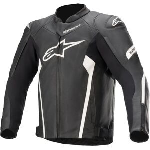 Alpinestars 54 Svart Vit Motorcykel Jacka - Motorcykeljacka Alpinestars 54 Svart Vit Motorcykel Jacka - Motorcykeljacka