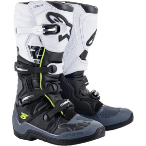 Bottes de Moto Alpinestars Tech 5 - Noir, Gris, Blanc - Publicité Bottes de Moto Alpinestars Tech 5 - Noir, Gris, Blanc - Publicité