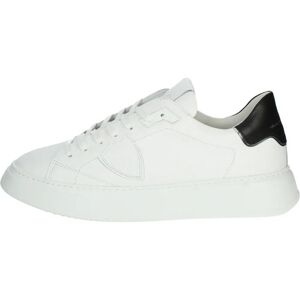 Sneaker Philippe Model Temple - Pelle, Bianco, Nero - Sneakers Sneaker Philippe Model Temple - Pelle, Bianco, Nero - Sneakers
