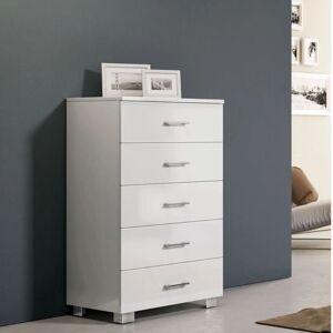 LIBEROSHOPPING - Cassettiera 61x103h - 61x103x44 cm - Blanc Brillant - Commode - Publicité LIBEROSHOPPING - Cassettiera 61x103h - 61x103x44 cm - Blanc Brillant - Commode - Publicité