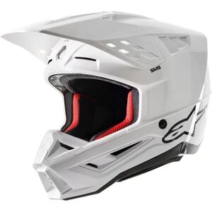 Casque Blanc Alpinestars S-M5 - Casque - Publicité Casque Blanc Alpinestars S-M5 - Casque - Publicité
