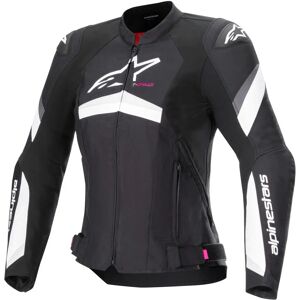 Veste Stella T-GP Plus R V4 pour femme - Moto en textile noir-blanc Veste Stella T-GP Plus R V4 pour femme - Moto en textile noir-blanc