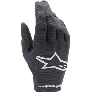 Alpinestars Radar Kinder Motocross-Handschuhe - Schwarz-Silber - M Alpinestars Radar Kinder Motocross-Handschuhe - Schwarz-Silber - M