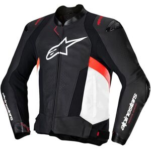 Alpinestars - V3 Veste en Cuir - Prête pour la Course, Résistante aux Impacts Alpinestars - V3 Veste en Cuir - Prête pour la Course, Résistante aux Impacts