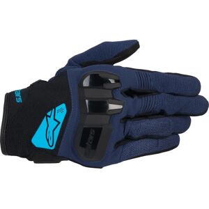 Guantes de Motocicleta Alpinestars Chrome V2 - Negro Azul Claro - XL Guantes de Motocicleta Alpinestars Chrome V2 - Negro Azul Claro - XL