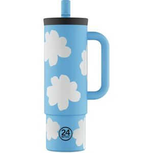 24Bottles 2241 800ml Blue/White tazza da viaggio in acciaio inox 24Bottles 2241 800ml Blue/White tazza da viaggio in acciaio inox