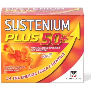 A.Menarini Sustenium Plus 50+ - Integratore Energia e Vitalità - 16 Bustine A.Menarini Sustenium Plus 50+ - Integratore Energia e Vitalità - 16 Bustine