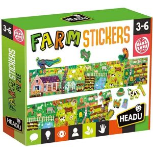 Headu Farm és matricás oktató puzzle - 45 darab Headu Farm és matricás oktató puzzle - 45 darab