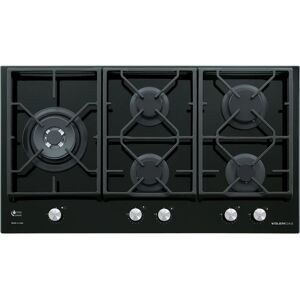 GLEM GAS GV95TXBK - Nero - Piano cottura GLEM GAS GV95TXBK - Nero - Piano cottura