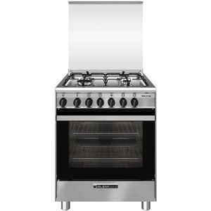 GLEM GAS SA664MI6 - Nero, Acciaio inox - Cucina indipendente GLEM GAS SA664MI6 - Nero, Acciaio inox - Cucina indipendente