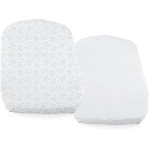 Chicco Set of 2 sheets for Cradle/Bouncer evolving Baby Hug 4in1 75 x 38 cm - Bear Chicco Set of 2 sheets for Cradle/Bouncer evolving Baby Hug 4in1 75 x 38 cm - Bear