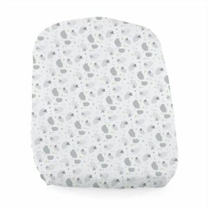 Draps housses 4-en-1 Chicco Baby Hug - Blanc (Imprimé mouton gris) - Protège-matelas bébé - Publicité Draps housses 4-en-1 Chicco Baby Hug - Blanc (Imprimé mouton gris) - Protège-matelas bébé - Publicité
